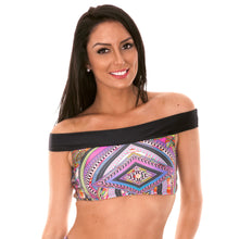 Laden Sie das Bild in den Galerie-Viewer, Model Front: Rio De Sol Haut Soutien Samarcanda Offshoulder
