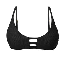 Laden Sie das Bild in den Galerie-Viewer, Product Front: Rio De Sol Haut Top Bora-Black Bra-Trio
