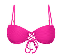 Laden Sie das Bild in den Galerie-Viewer, Product Front: Rio De Sol Haut Top Cotele-Amaranto Balconet-Pushup
