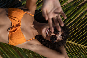 Image 06: Rio De Sol Haut Top Dots-Mango Balconet-Tie