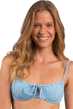 Laden Sie das Bild in den Galerie-Viewer, Gallery: Rio De Sol Haut Top Dots-Sky Balconet-Tie
