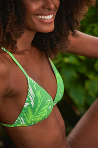 Image 09: Rio De Sol Haut Top Green-Palms Tri-Fixo