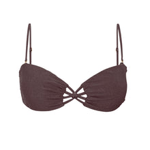 Laden Sie das Bild in den Galerie-Viewer, Product Front: Rio De Sol Haut Top Malibu-Ebano Bandeau-Iris
