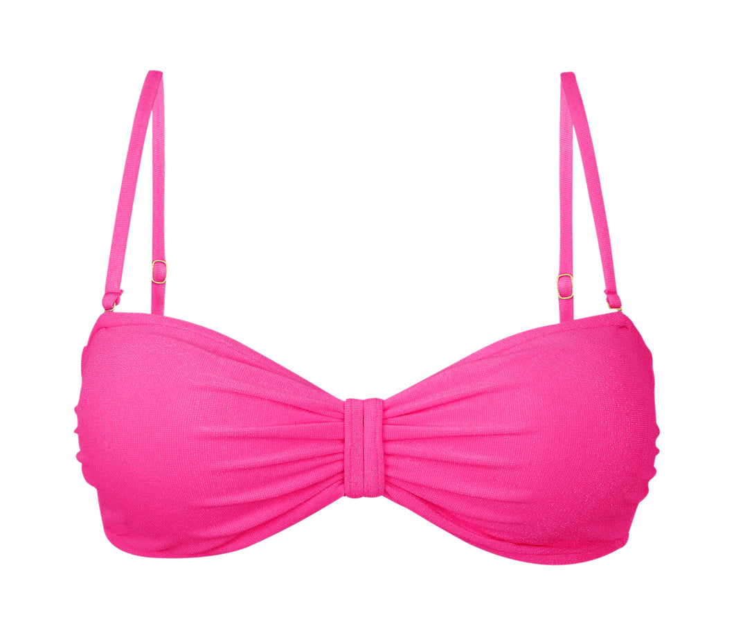 Product Front: Rio De Sol Haut Top Malibu-Rosa Bandeau-Duo