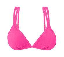 Laden Sie das Bild in den Galerie-Viewer, Product Front: Rio De Sol Haut Top Malibu-Rosa Tri-Duo

