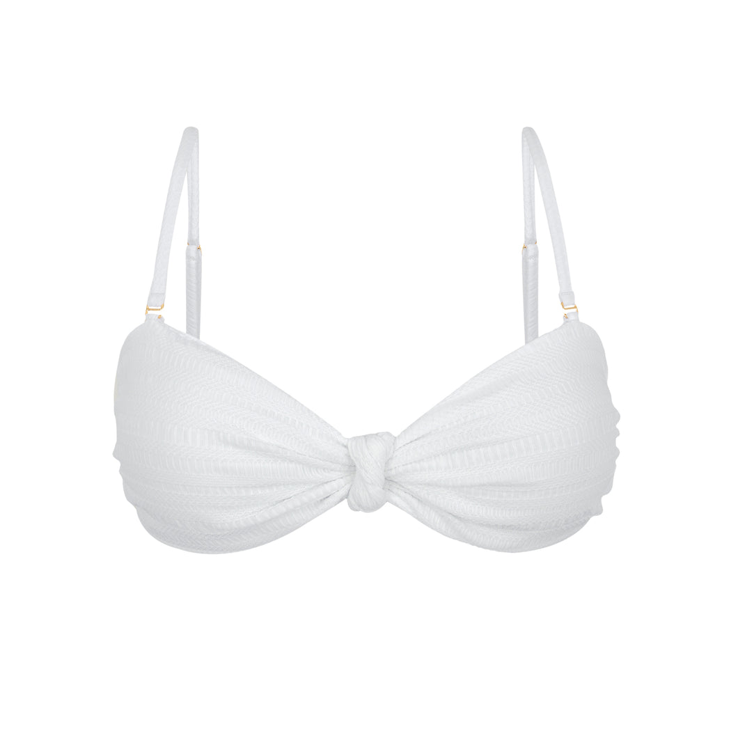 Product Front: Rio De Sol Haut Top Memphis-White Bandeau-Joy