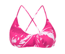 Laden Sie das Bild in den Galerie-Viewer, Product Front: Rio De Sol Haut Top Pink-Palms Bralette

