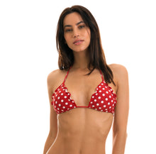 Laden Sie das Bild in den Galerie-Viewer, Model Front: Rio De Sol Haut Top Poa Red Frufru
