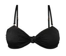 Laden Sie das Bild in den Galerie-Viewer, Product Front: Rio De Sol Haut Top Shimmer-Black Bandeau-Joy
