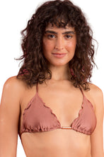 Laden Sie das Bild in den Galerie-Viewer, Gallery: Rio De Sol Haut Top Shimmer-Copper Frufru
