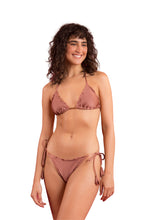 Laden Sie das Bild in den Galerie-Viewer, Image 04: Rio De Sol Haut Top Shimmer-Copper Frufru
