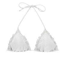 Laden Sie das Bild in den Galerie-Viewer, Product Front: Rio De Sol Haut Top Shimmer-White Frufru
