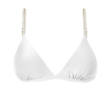 Laden Sie das Bild in den Galerie-Viewer, Product Front: Rio De Sol Haut Top Shimmer-White Tri-Fixo
