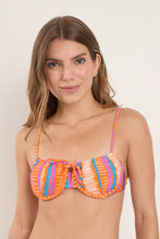 Laden Sie das Bild in den Galerie-Viewer, Gallery: Rio De Sol Haut Top Stripes Balconet-Tie
