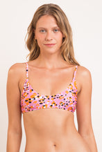 Laden Sie das Bild in den Galerie-Viewer, Gallery: Rio De Sol Haut Top Sweet-Camo Bralette
