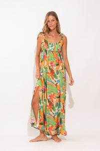 Image 04: Rio De Sol Vêtement De Plage Tropical Long Dress Chiara