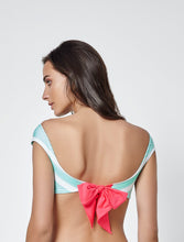 Laden Sie das Bild in den Galerie-Viewer, Model Back: Saha Haut Soutien Marinho Menta
