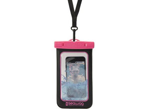 Model Front: Seawag Sac De Plage Seawag Black & Pink Waterproof Case 5.7