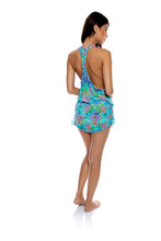 Laden Sie das Bild in den Galerie-Viewer, T-Back Mini Dress Aqua
