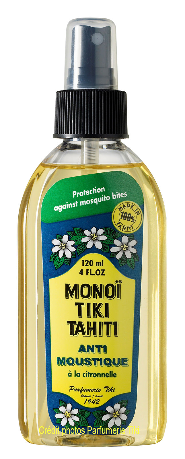 Product Front: Tiki Solaire Tiki Monoi Antimoustique 120 Ml