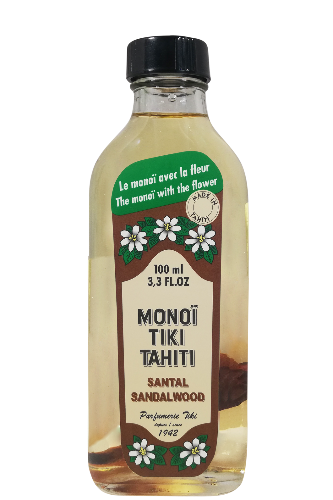 Product Front: Tiki Solaire Tiki Monoi Sandalwood 100Ml