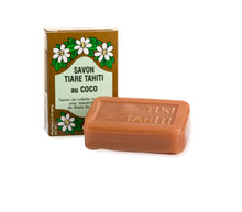 Laden Sie das Bild in den Galerie-Viewer, Product Front: Tiki Solaire Tiki Savon Tiare Tahiti Coco 130 Gr
