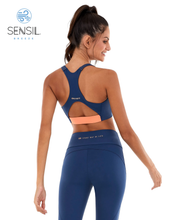 Laden Sie das Bild in den Galerie-Viewer, Top Bodytex II Abertura Com Ziper Azul Ocean
