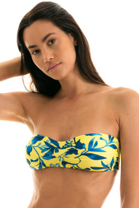 Top Zitronenblumen-Bandeau