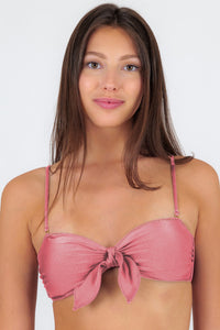 Top Shimmer-Confetti Bandeau-Knoten