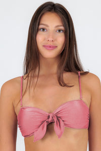 Top Shimmer-Confetti Bandeau-Knoten