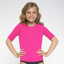 Laden Sie das Bild in den Galerie-Viewer, Gallery: Uv Line T-Shirt Camiseta Kids Uvpro Mc Pink Upf50+
