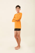Laden Sie das Bild in den Galerie-Viewer, Image 03: Uv Line T-Shirt Kids Longsleeve Uvpro Laranja

