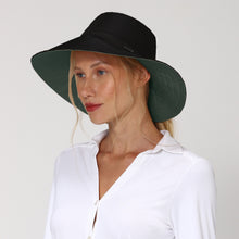 Laden Sie das Bild in den Galerie-Viewer, Image 02: Uv Line Chapeau Souple/Capeline San Diego Preto Verde Upf50+
