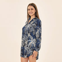 Laden Sie das Bild in den Galerie-Viewer, Image 06: Uv Line Chemise Shirtdress Coqueiros Marinho Upf50+
