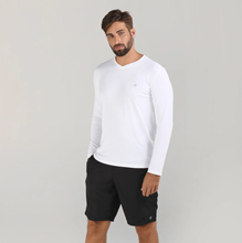 Laden Sie das Bild in den Galerie-Viewer, Model Front: Uv Line Fitness Haut Sport Fit Ml Branco Msc
