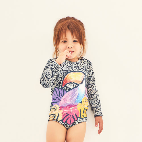 Model Front: Uv Line Maillot De Bain Bébé Swimsuit Baby Tucano Upf50+