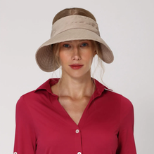 Laden Sie das Bild in den Galerie-Viewer, Model Front: Uv Line Visière Tokyo Fpu50+ Visor Khaki Uv
