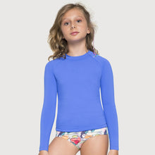 Laden Sie das Bild in den Galerie-Viewer, Camiseta Kids Uvpro ML Azul Bic UPF50+
