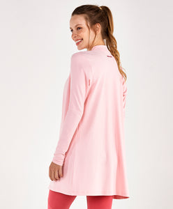 Santorini Rosa Respire gerippter Cardigan