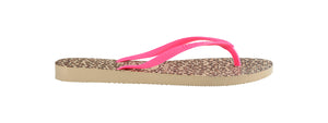 Havaianas Slim Animals Sandgrau/Pink