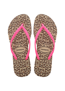 Havaianas Slim Animals Sandgrau/Pink