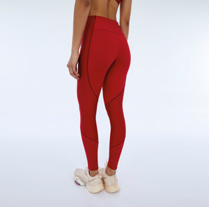 Hyper Recortes Atlanta Vermelho Hohe rote Leggings