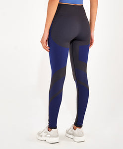 Sem Costura Emana Bicolor Preto Leggings