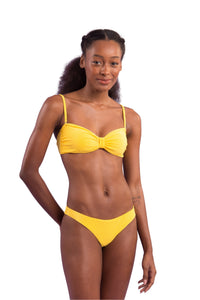 Set Malibu-Gelbes Bandeau-Duo Essential