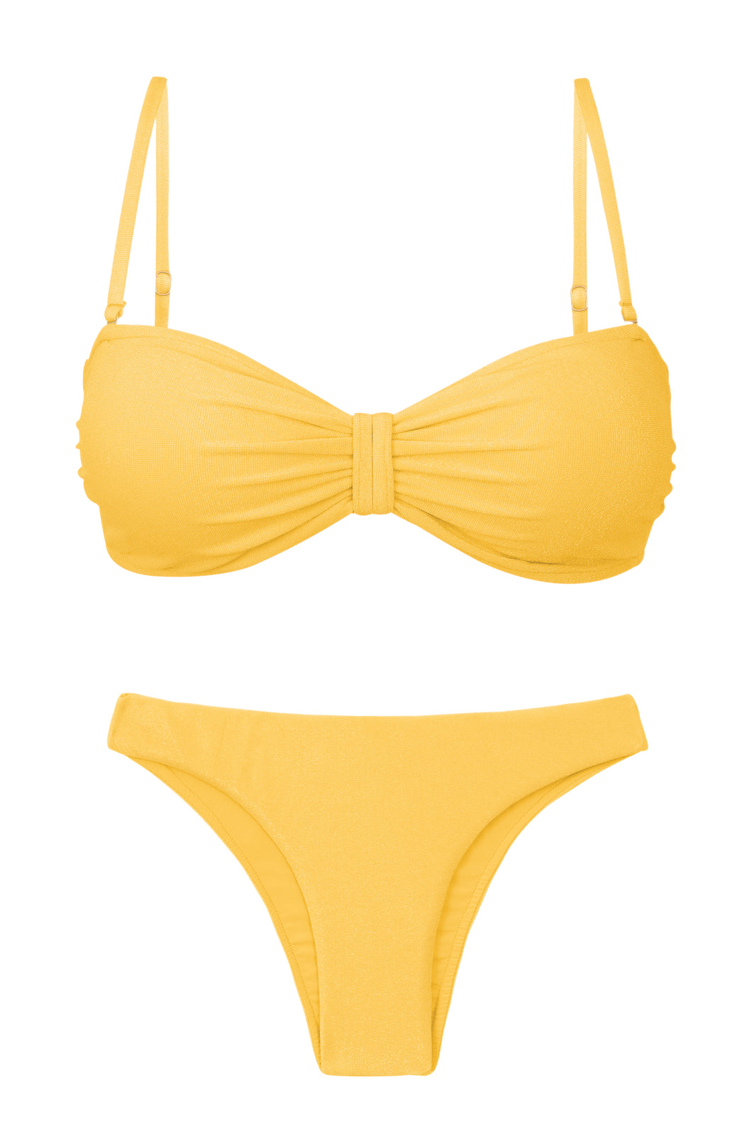 Set Malibu-Gelbes Bandeau-Duo Essential