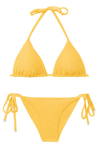 Malibu-Yellow Tri-Inv Cheeky-Krawatten-Set