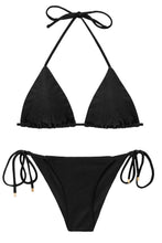 Laden Sie das Bild in den Galerie-Viewer, Set Shimmer-Black Tri-Inv Cheeky-Tie
