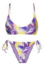 Laden Sie das Bild in den Galerie-Viewer, Set Tiedye-Lila Bralette Ibiza-Comfy
