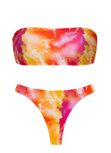 Laden Sie das Bild in den Galerie-Viewer, Set Tiedye-Rotes Bandeau-Reto Fio
