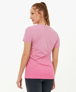 Skin Fit T-Shirt Degrade Rosa Mauve